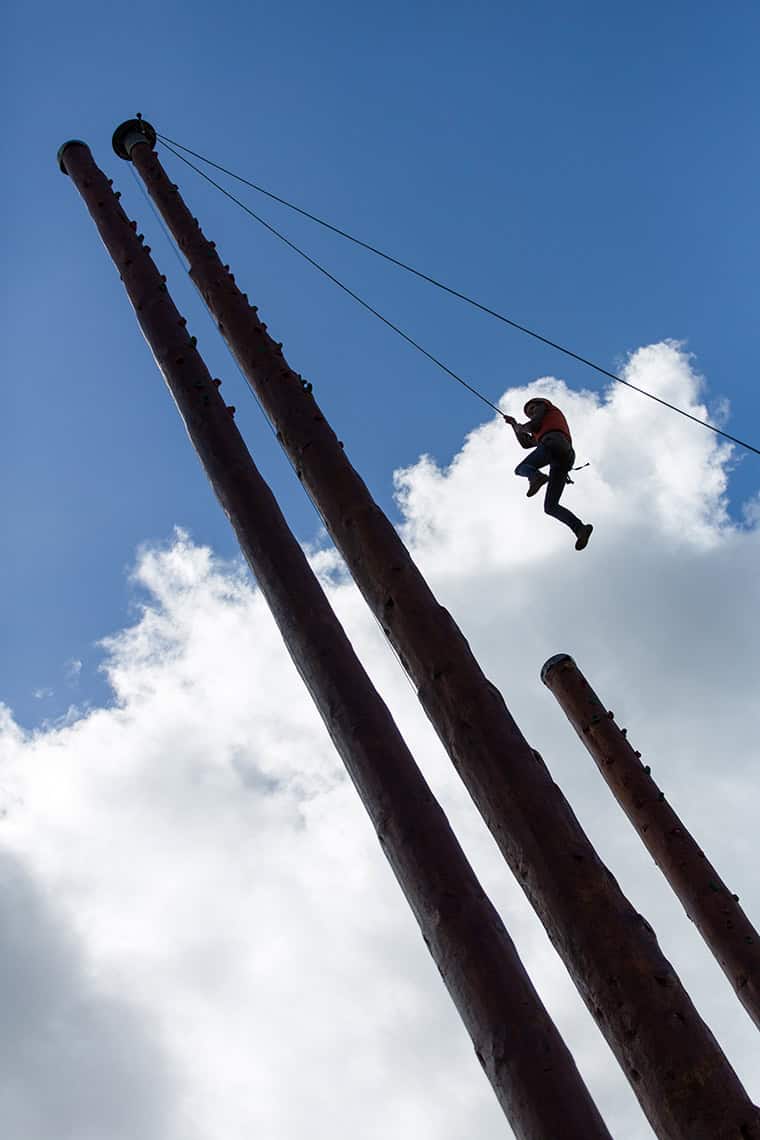 klatrepæle, Rold Skov Adventure, roldskovadventure.dk